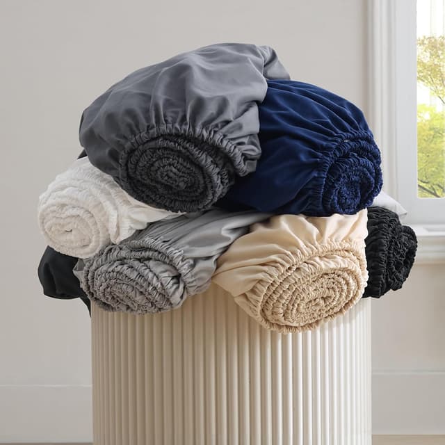 Thumbnail 6 de Bedsure Double Fitted Sheet Deep 16 in, 135x190 cm