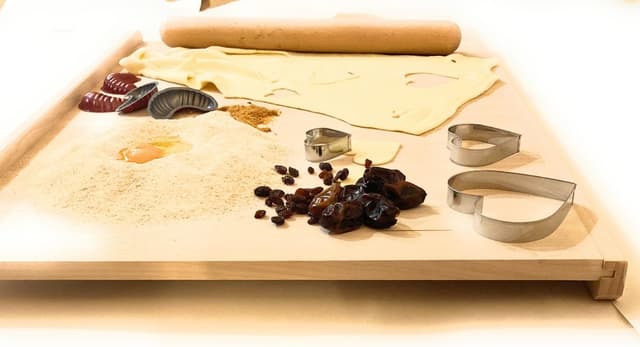 Detalle de CULIMI Holzbackbrett / Teig- und Nudelbrett 70 x 50 cm mit Anschlagkante