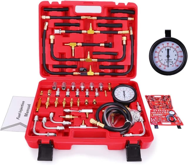 Imagen de BETOOLL Pro Fuel Injection Pressure Tester 0-140 PSI ⛽ en OfertitasTOP
