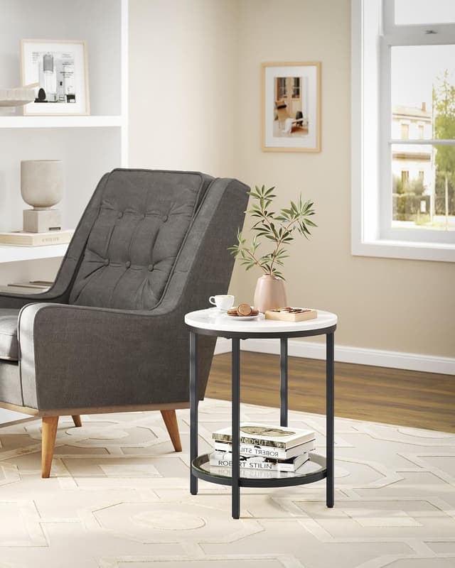 Detalle 1 de VASAGLE LET285B13 table d’appoint 45 x 55