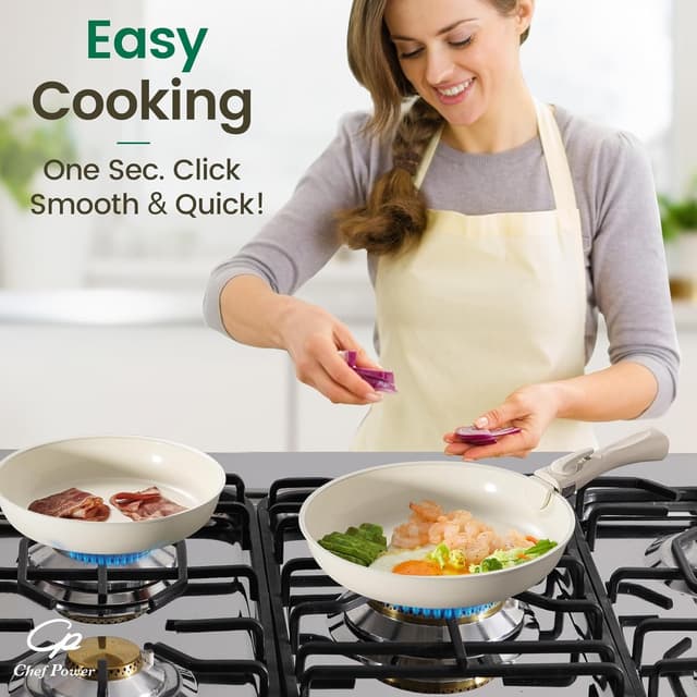 Thumbnail 6 de Chef Power Ceramic Cookware Set, 19-Pc ⚙