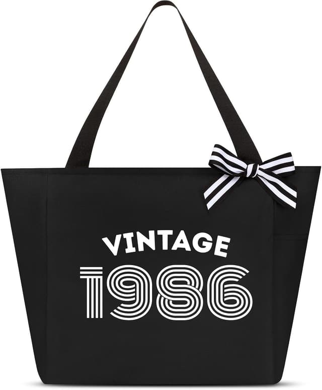 Detalle de Personalisierte Shopper Bag 40. Geburtstag 15 l