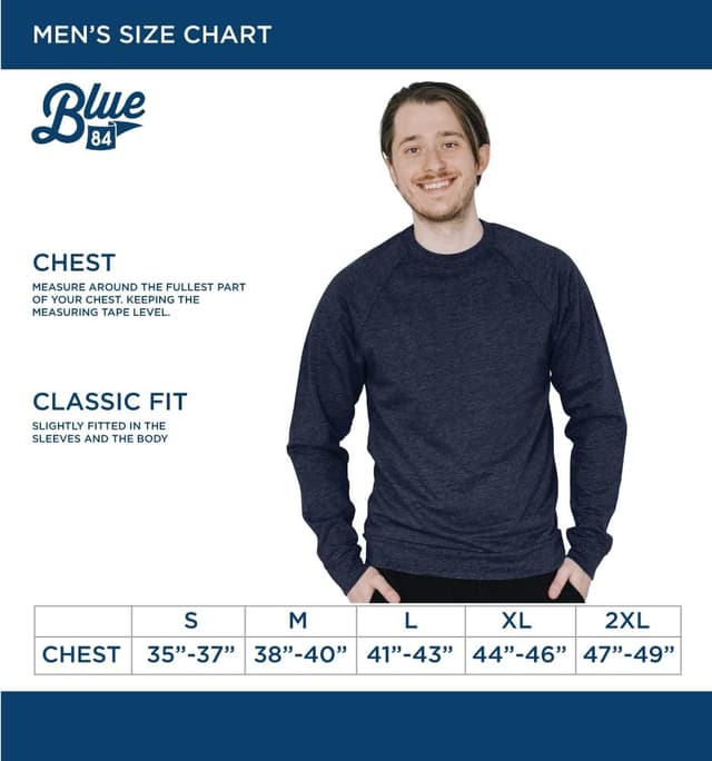 Detalle de Blue 84 NBA Officially Licensed Tri-blend Crewneck Sweatshirt (Cleveland Cavaliers) – Unisex