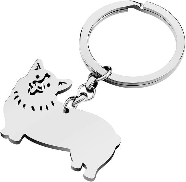 Detalle de Stainless Steel Dog Keychain Wallet Car Key Keyring by YAYAKO