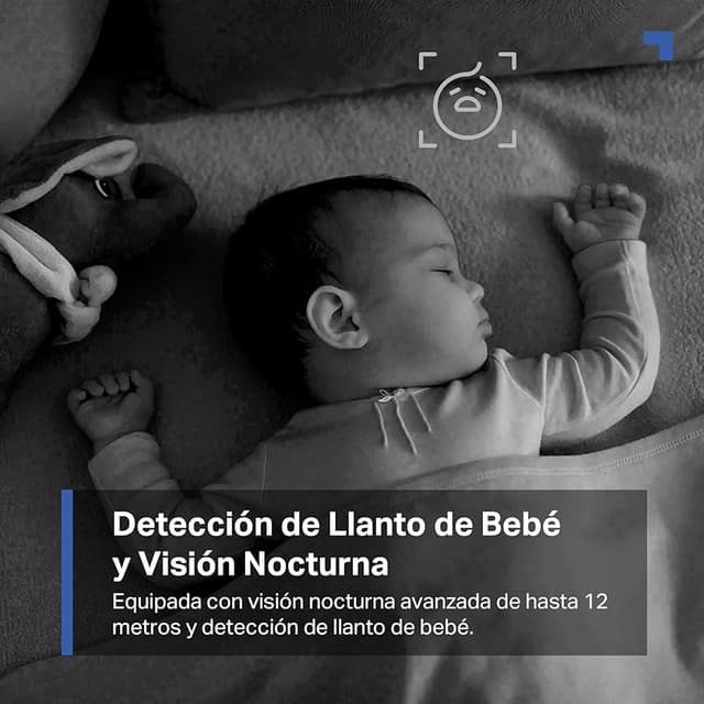 Detalle 2 de Tapo Cámara Wi-Fi Interior 1080P para Bebés y Mascotas 📹