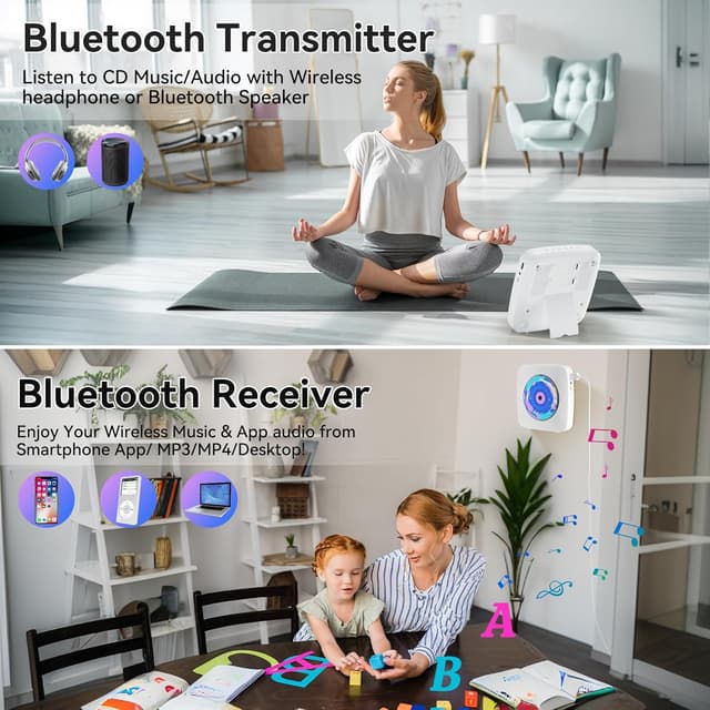 Thumbnail 2 de Kegaudio Desktop Wall CD Player 1800mAh