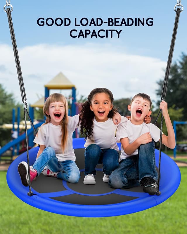 Detalle 2 de Everyfun 43" Saucer Tree Swing 700 lbs capacity 🛝