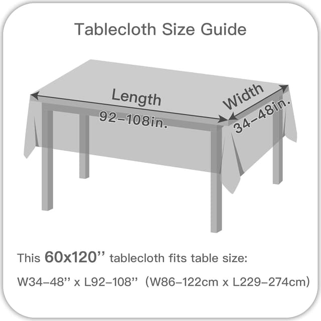Thumbnail 6 de maxmill Faux Linen Texture Tablecloth (Stain-Resistant, Waterproof, Wrinkle-Resistant) — Sage Green, 60 x 120 Inch