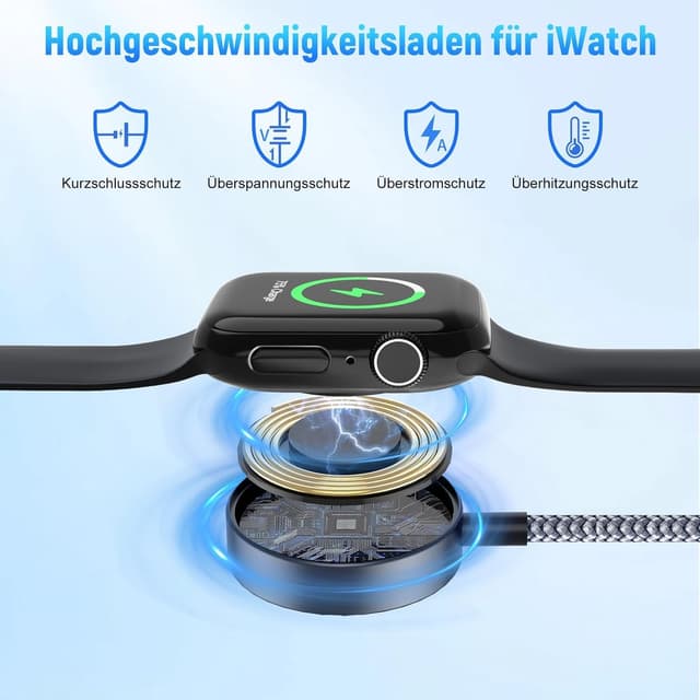 Detalle 2 de Multi 4‑in‑1 Ladekabel 1,2 m für iPhone, iPad, AirPods, Watch