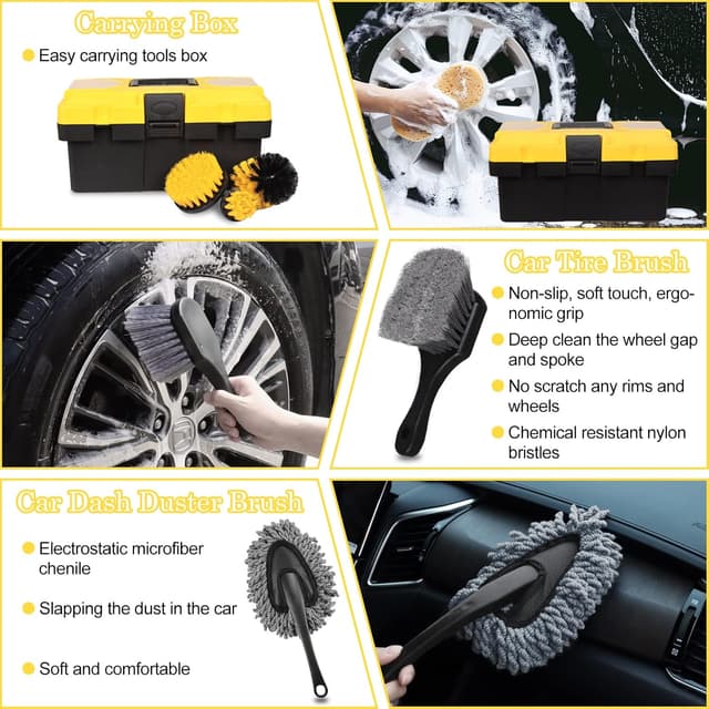 Thumbnail 1 de TTRCB 27Pcs Car Detailing Kit for Interior & Exterior