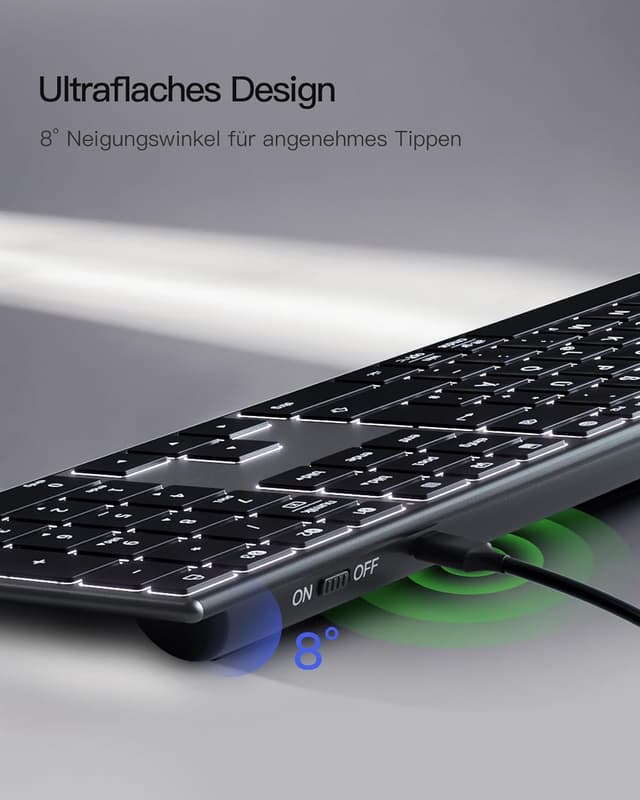 Thumbnail 6 de Inateck KB06007 kabellose Tastatur 1000 mAh ⌨