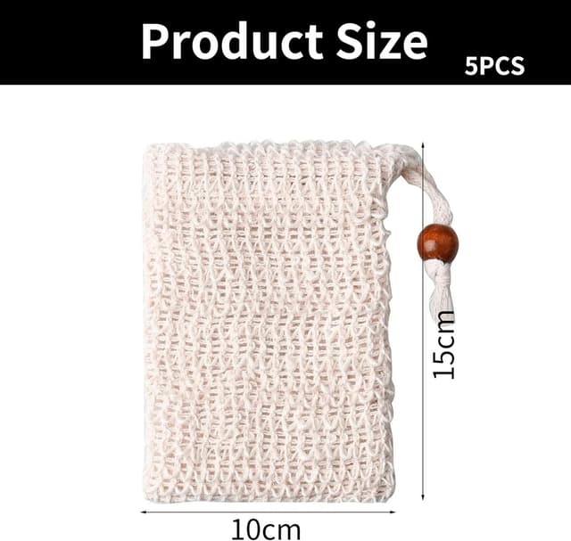 Thumbnail 1 de Sisal Soap Saver Bags 10x15cm 5 Pack