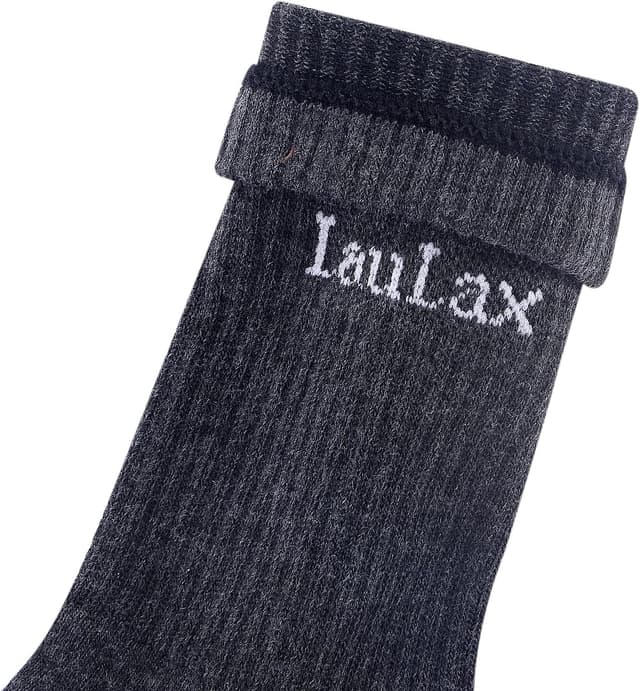 Detalle de Laulax 4 Pairs Ultra Comfortable Reinforced Seamless Toe Work Socks (Gift Box)