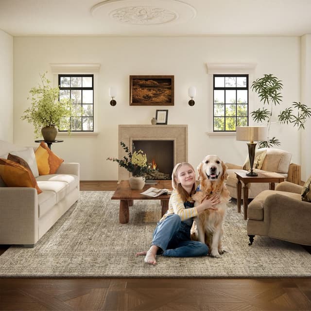 Thumbnail 5 de 10x14 Area Rug Machine Washable 🏡