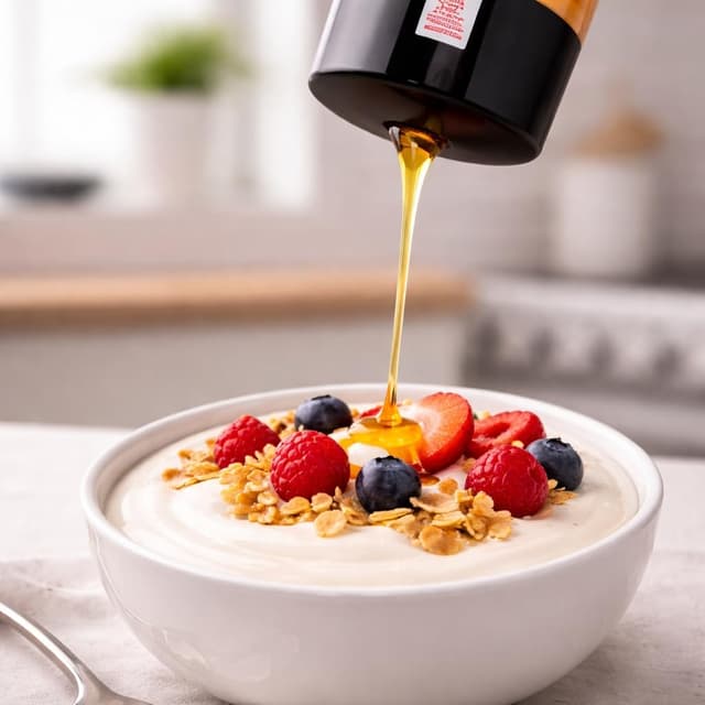 Detalle de Ambrosoli Easy Honey 360 g – miele in flacone squeeze con dosatore salvagoccia