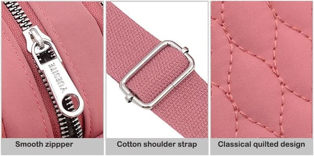 Thumbnail 6 de YANAIR Small Crossbody Purse Handbag in water-resistant nylon (Yellow-1) for mobile, cards and everyday essentials