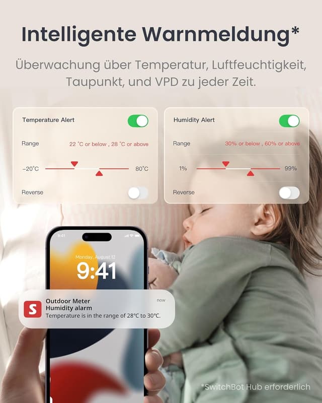 Thumbnail 4 de SwitchBot IP65 Hygrometer 100 m đĄ
