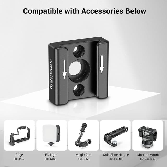 Thumbnail 1 de SMALLRIG 2060 Cold Shoe Mount per fotocamere