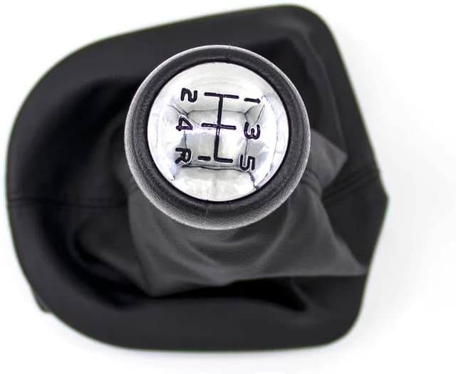 Detalle 2 de ROYWOO pomello del cambio a 5 velocità con cuffia antipolvere per Peugeot 207CC, 307CC e 308 CC