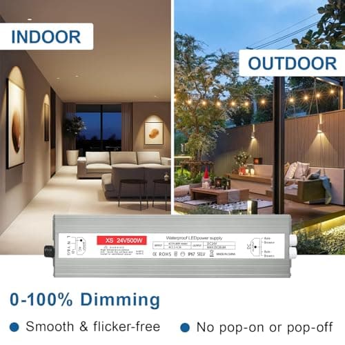 Thumbnail 8 de Transformador LED IP67 24V 500W para tiras y bombillas⚡