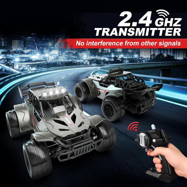 Detalle 2 de tech rc ferngesteuertes Auto 20 km/h (1:20) mit Metallgehäuse, 2.4 GHz & 2 Akkus