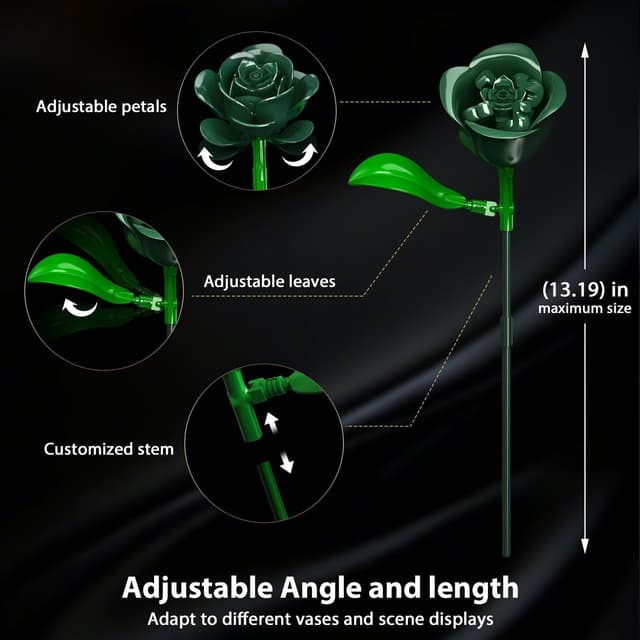 Thumbnail 6 de PLAXSOON Blumenstrauß Bausatz mit Licht 523 Teile