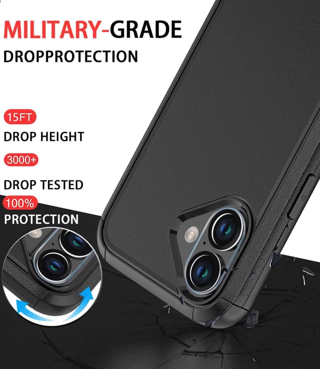 Detalle de Diverbox iPhone 16 Case with 15 ft Drop Protection