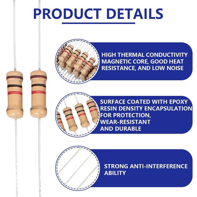 Detalle de Innfeeltech 100 Stück 200 kΩ Widerstand