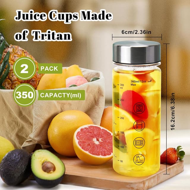 Detalle 2 de BuildLife 350 ml Tritan water bottle set