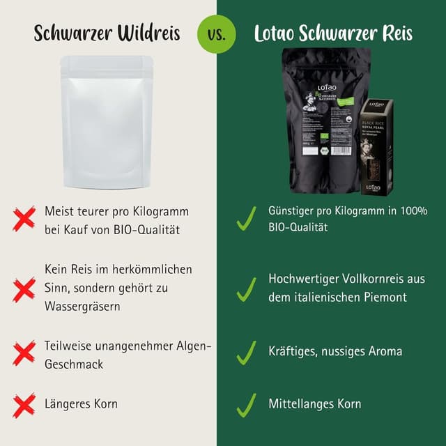 Thumbnail 6 de Lotao Schwarzer Reis 3 x 1000 g Bio