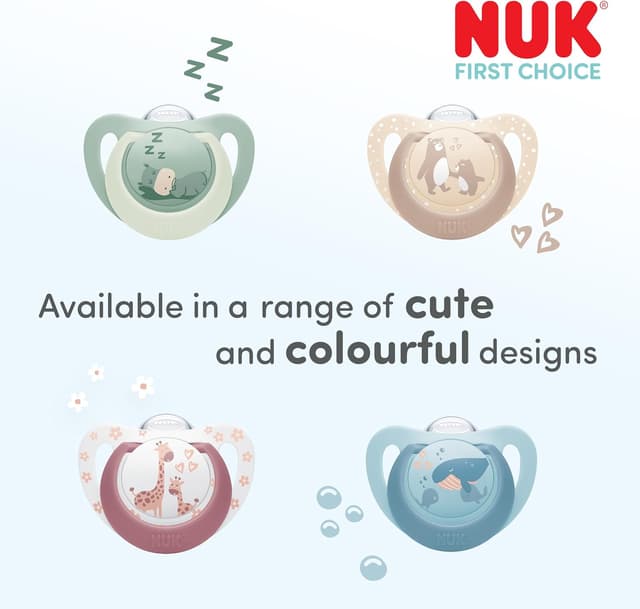 Thumbnail 4 de NUK First Choice 0-6m Orthodontic Dummies 4 Pack