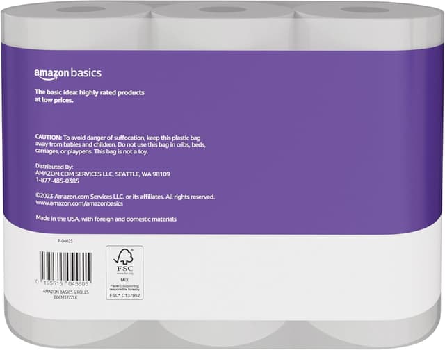 Thumbnail 2 de Amazon Basics 2‑ply Toilet Paper 30 Rolls 🧻