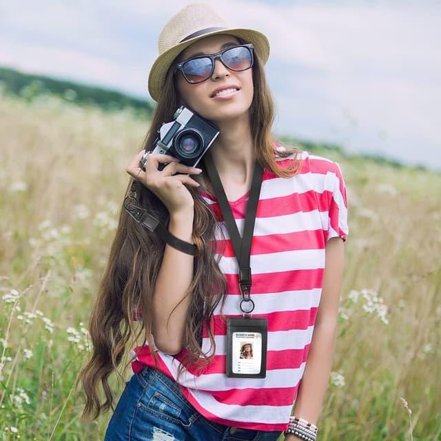 Detalle 2 de Vicloon cordino da collo con stampe retro e clip metallica