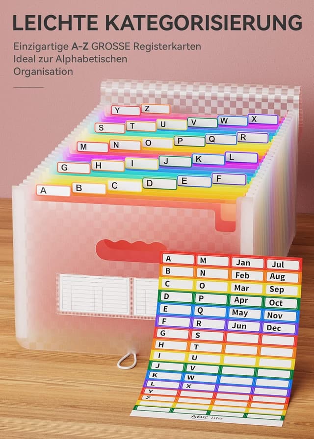 Thumbnail 3 de ABC life Dokumentenmappe A4 26 Fächer