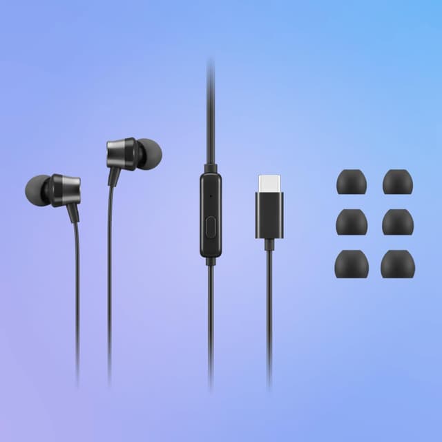 Detalle 2 de Lenovo USB‑C cuffie in‑ear con microfono e controllo multimediale su cavo