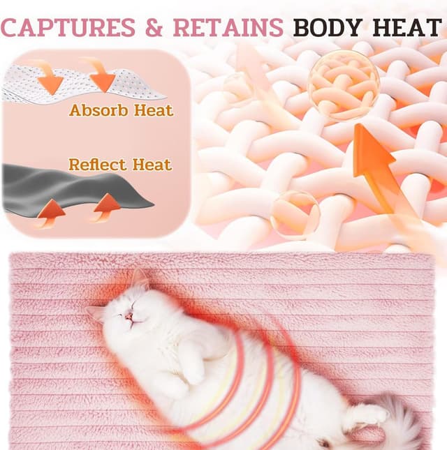 Detalle de Fluffy self-warming cat mat, 86cm