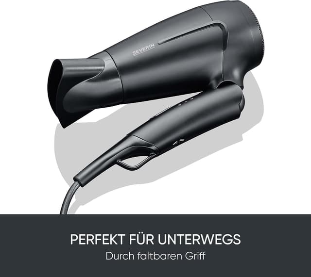 Detalle de SEVERIN HT 0159 Reise-Haartrockner 1.600 W