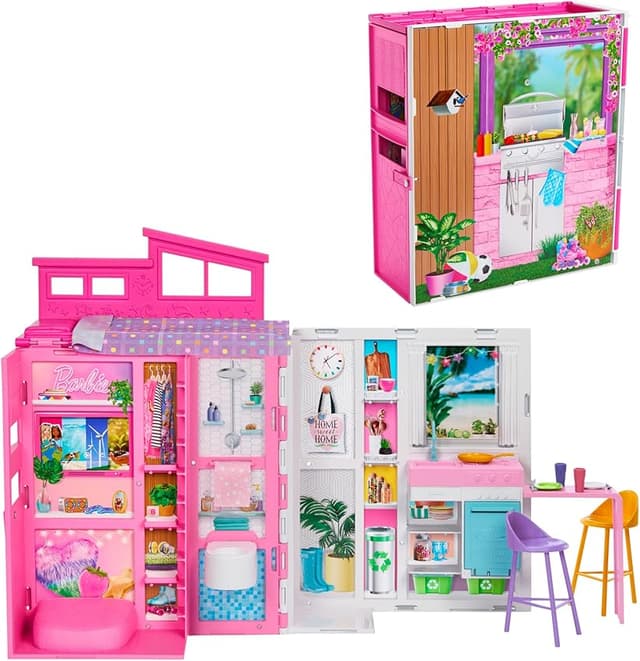 Imagen de Barbie Apartamento Plegable 4 Estancias con Muebles 🏡 en OfertitasTOP