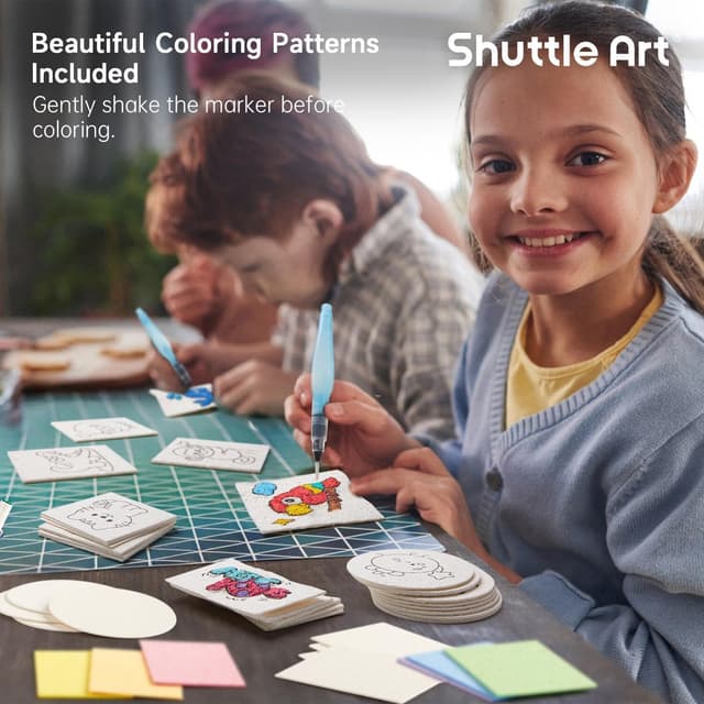 Thumbnail 6 de Shuttle Art Magic Puffy Paint Kit 66 pcs