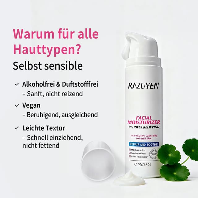 Detalle 2 de RAZU YEN Anti Rötungen Creme, 50 ml