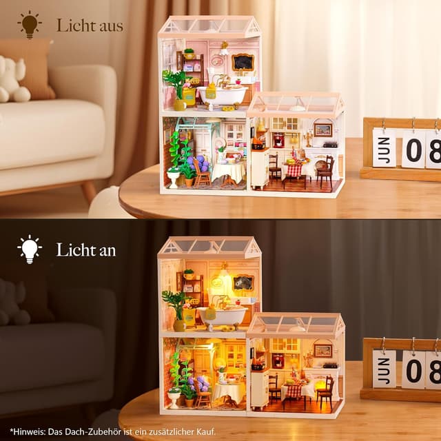 Detalle de Rolife Super Creator DIY Miniature House „Pop Bubble Bathroom“ – Miniatur-Haus Bausatz zum Selberbauen