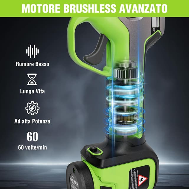 Thumbnail 5 de WORKPRO Forbici Potatura a Batteria 12V