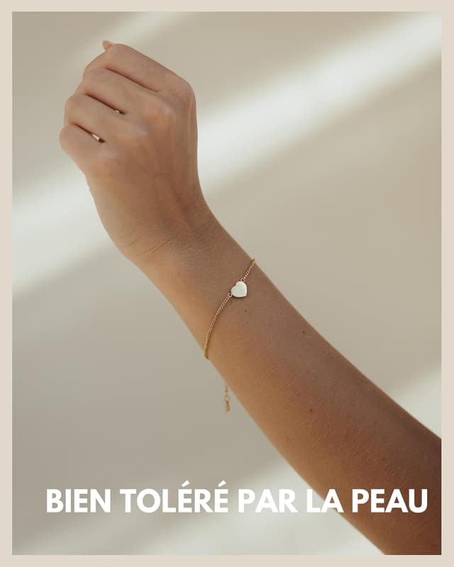 Detalle 2 de GD GOOD.designs EST. 2015 Bracelet coeur réglable 15,5‑20,5 cm 💍