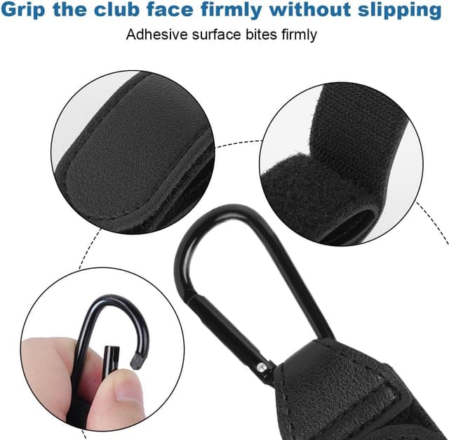 Detalle 2 de URAQT Crochet de poussette – lot de 3 ganchos universels avec mousqueton et attache pour sacs