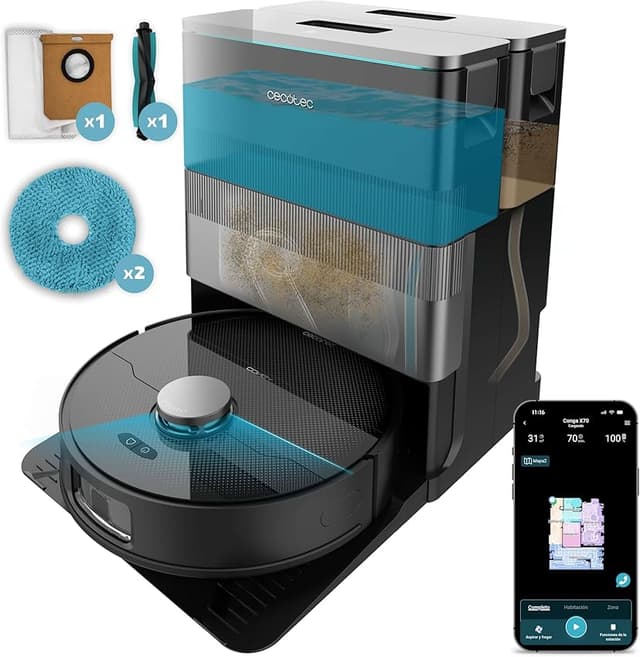 Thumbnail 5 de Cecotec Conga X100 X‑Treme 20.000 Pa, fregado spin eficiente