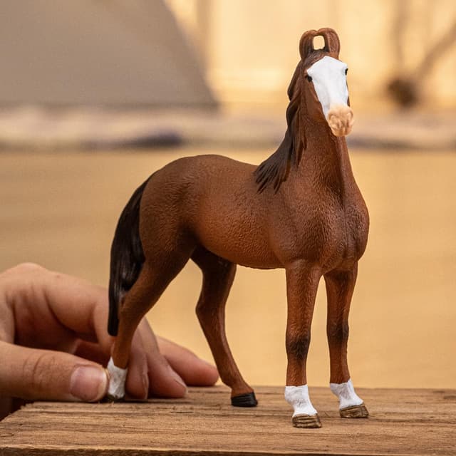 Detalle 2 de SCHLEICH Horse Club Marwari-Stute 14897 – detailgetreues Pferdespielzeug für Kinder ab 5 Jahren