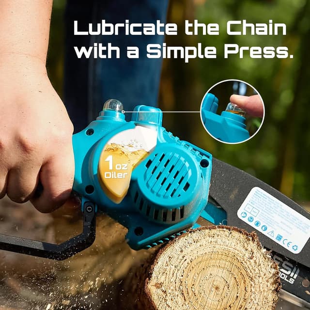 Thumbnail 4 de SEESII Mini Chainsaw 6-inch, 2×4000mAh batteries ⛏