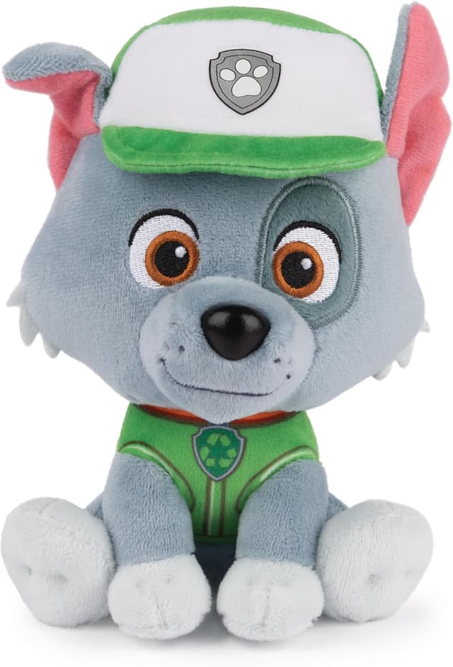 Detalle de GUND PAW Patrol Rocky Plüschtier (15 cm) – Kuscheltier für Fans der Hundestaffel
