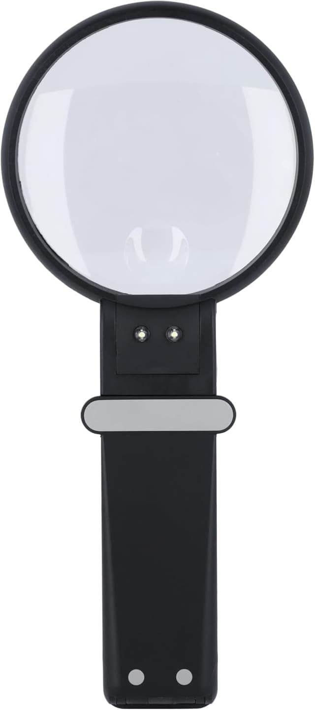 Detalle 2 de Rollei lente d’ingrandimento con luce LED e piedistallo, bifocale 2X/4,5X regolabile (nero)