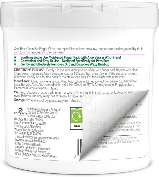 Thumbnail 3 de Vet's Best Hunde Ohrreinigungstücher 50 Stück